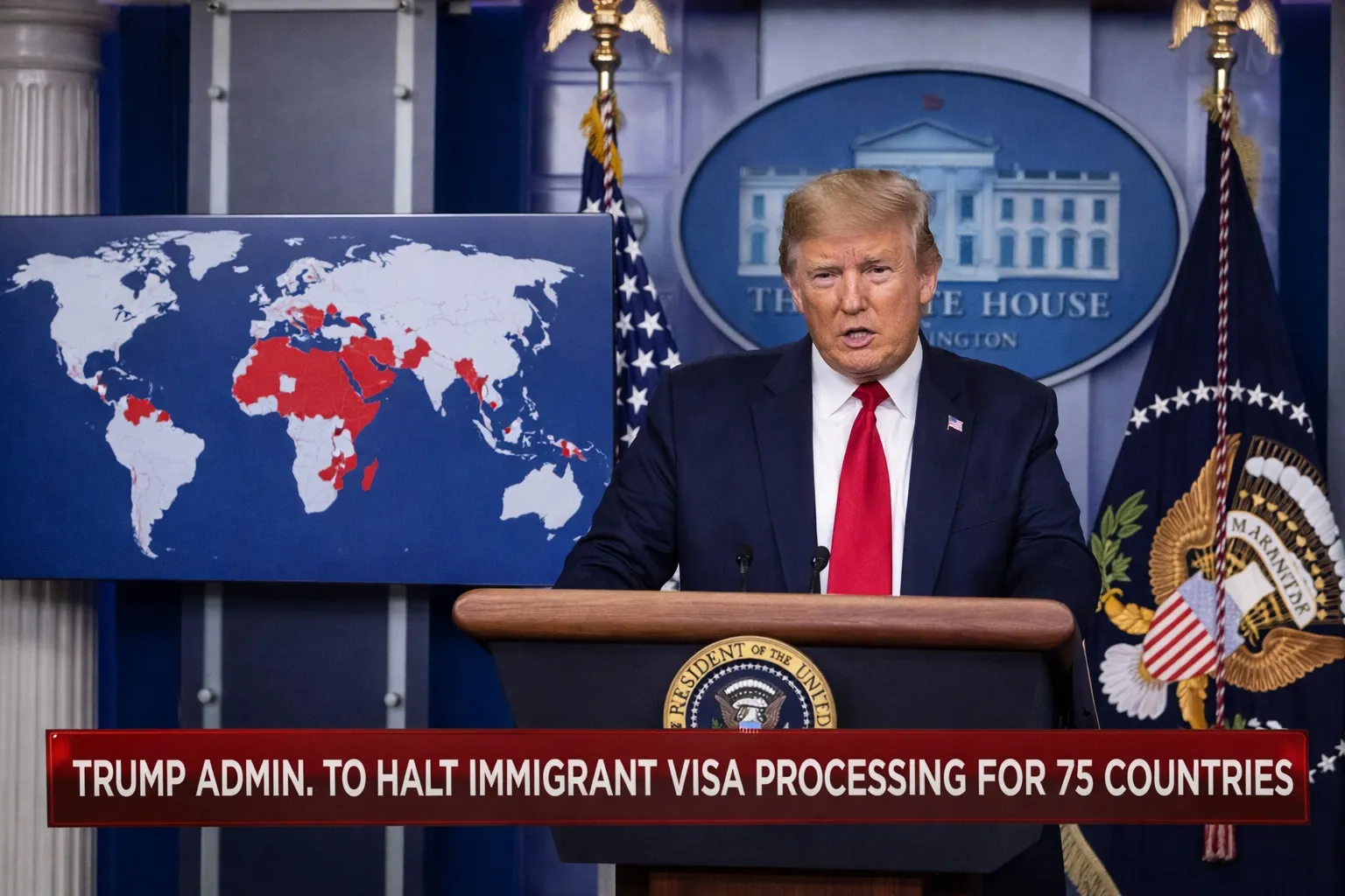 США призупиняють імміграційні візи для десятків країн
