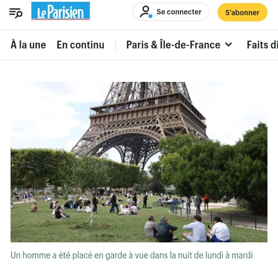 In Paris, near the Eiffel Tower, a Ukrainian woman was raped