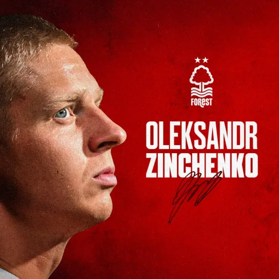 Ukrainian footballer Oleksandr Zinchenko will spend the 2025/26 season with "Nottingham Forest"