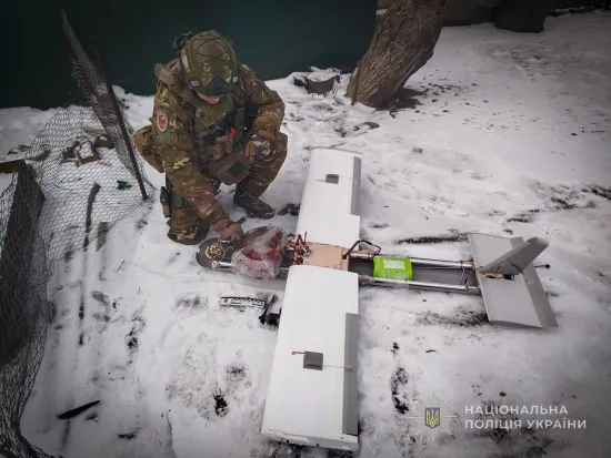 A drone carrying an anti-tank mine was neutralised in a border village in Sumy region