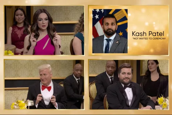 Saturday Night Live mocked Trump by presenting him with all the awards at a fictional ceremony.