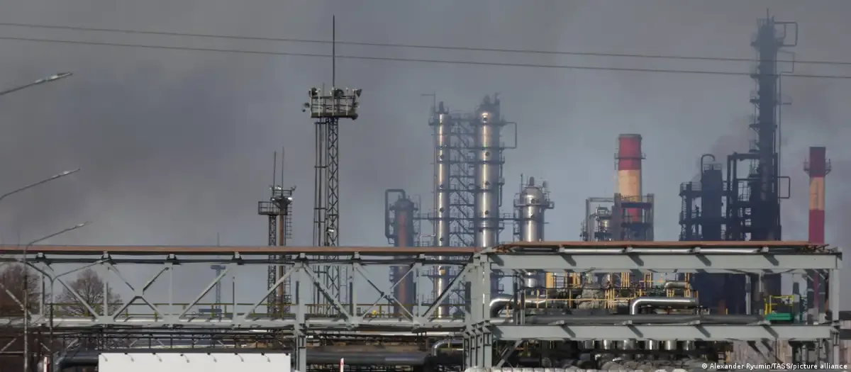 Drones attacked an oil refinery in Russia's Krasnodar region, causing a fire