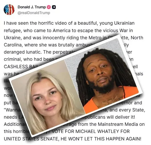 The President of the USA reacted to the killing of a Ukrainian woman in Charlotte