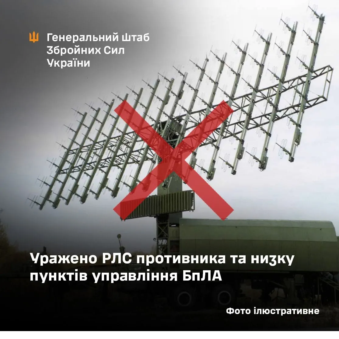 Сили оборони України уразили РЛС вартістю 100 млн доларів та пункти управління дронами окупантів