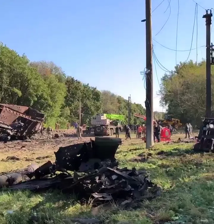 У Київській області в ніч на 14 вересня сталася детонація боєприпасів у поїзді