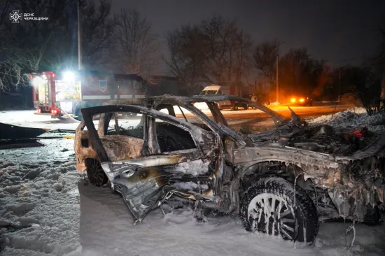 Massive drone attack on Cherkasy: four people injured, rescuers extinguished fires
