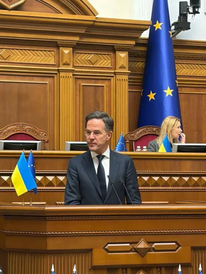 Рютте у Верховній Раді: більшість ракет для ППО України надійшли через PURL, підтримка НАТО залишається пріоритетом