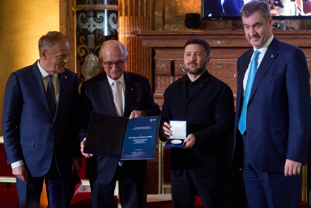 The Ukrainian people were honoured with the Ewald von Kleist Award in Munich