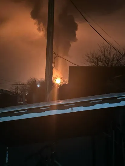 Defence forces struck a communications hub and UAV control centre in TOT, and an oil refinery caught fire in Kuban.