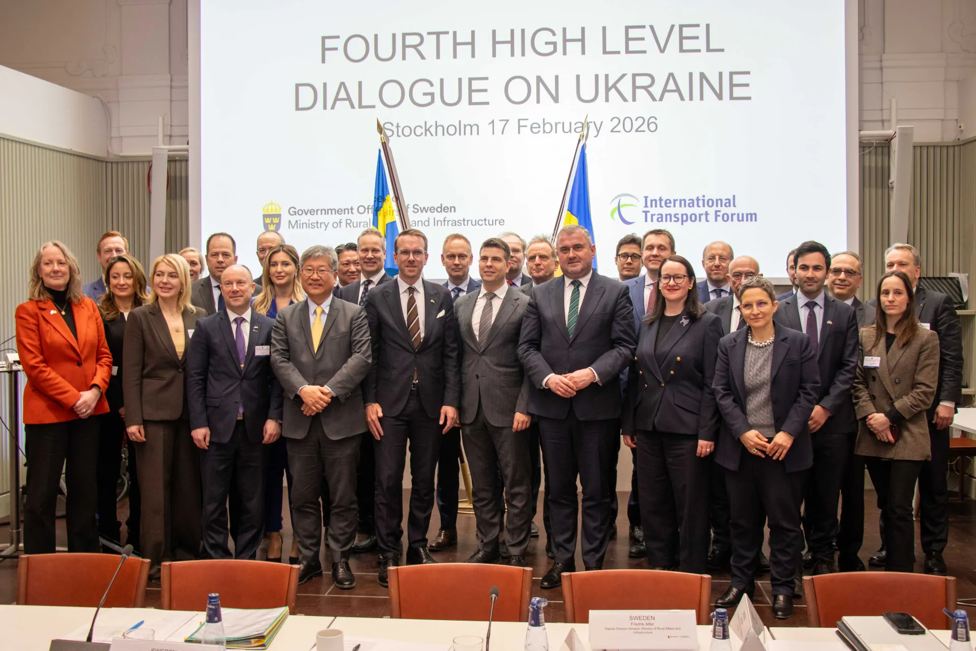 A fund to support Ukraine's transport sector and rebuild its infrastructure has been set up in Stockholm