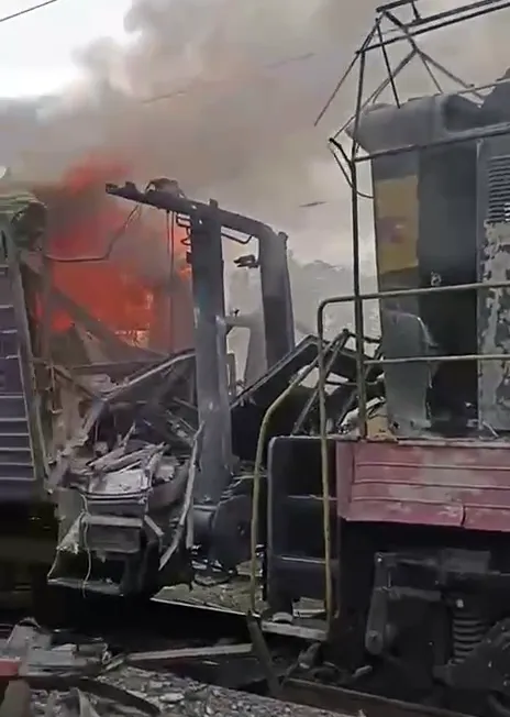 At the Russian railway station, the "Shostka — Kyiv" train was attacked