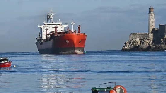 A tanker carrying Russian fuel, presumably bound for Cuba, was spotted off the coast of the United States.