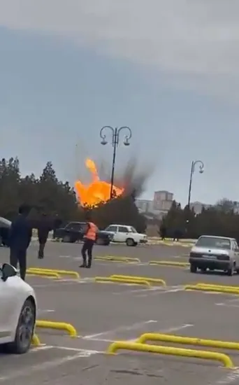 Iranian drones attacked Azerbaijan's airport in Nakhchivan, two people were injured