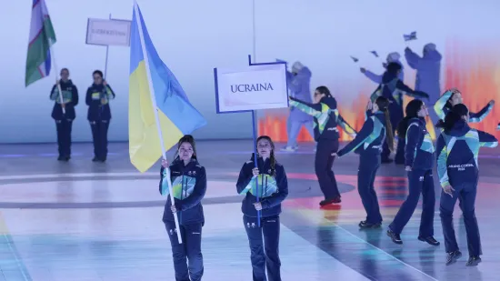 The organisers of the 2026 Paralympics raised the Ukrainian flag despite the delegation's boycott.