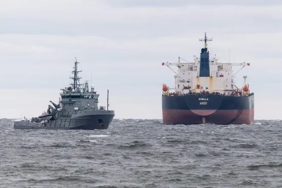 Russia is deploying military personnel on shadow fleet tankers that transport oil